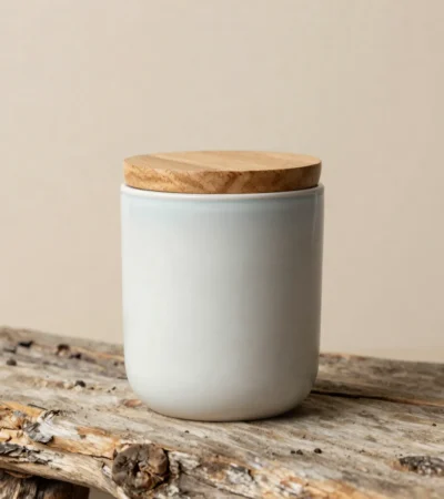 Sea Salt & Coastal Sage Ceramic Candle