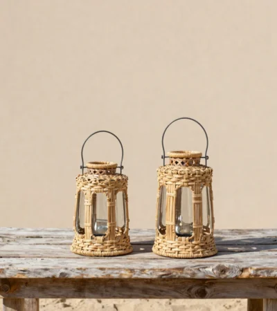 Seagrass Floor Lanterns